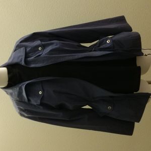 Liz golf jacket with drawstring waist.